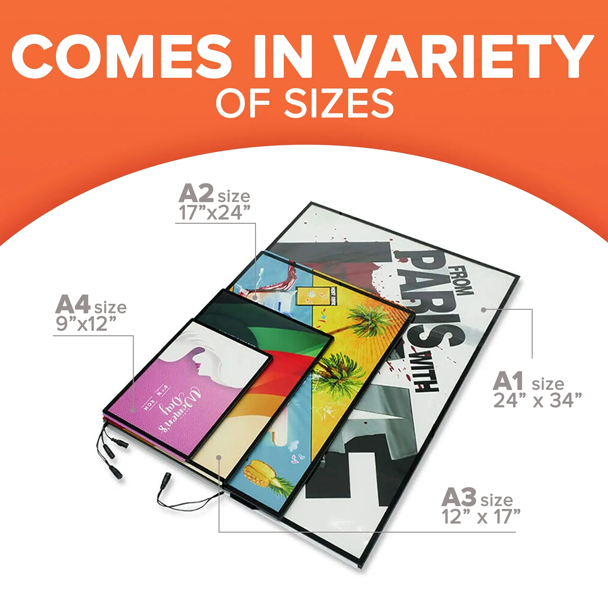Illuminated Led Menu Backlit Advertising Order Food Advertising Light Frame Light Box
