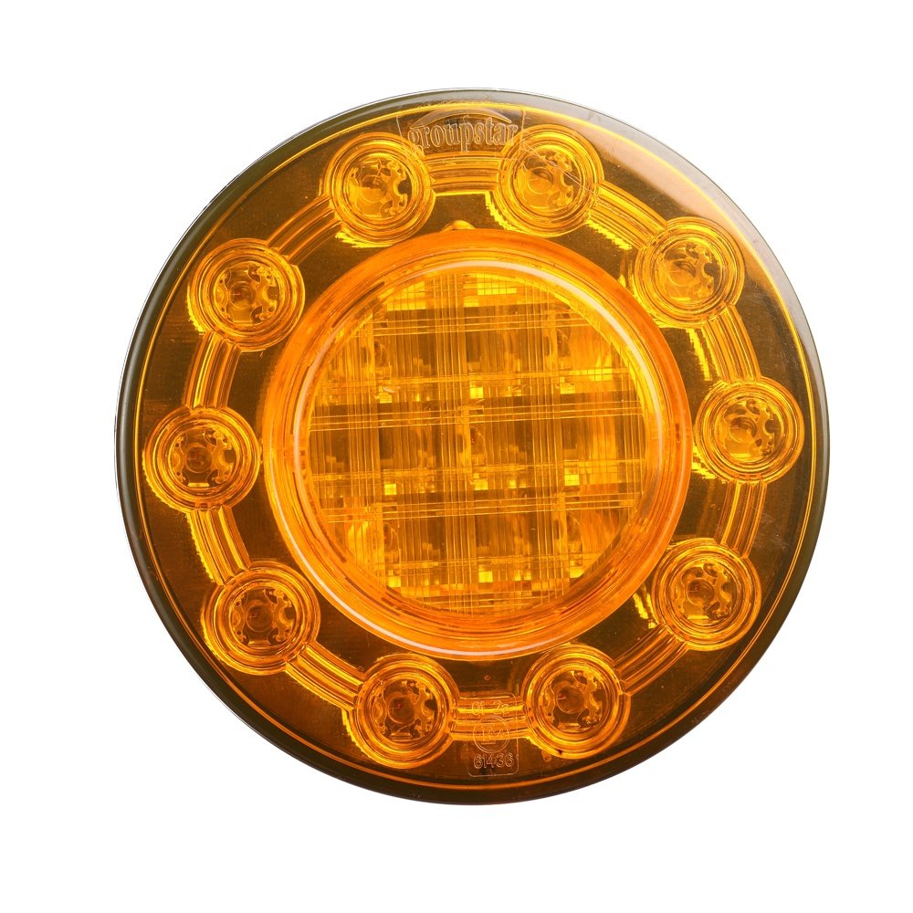 10-30V Round LED Trailer Lights Stop Indicator Reverse Bus Tail Lights Signal Lights for Bus Coach Truck Forklift