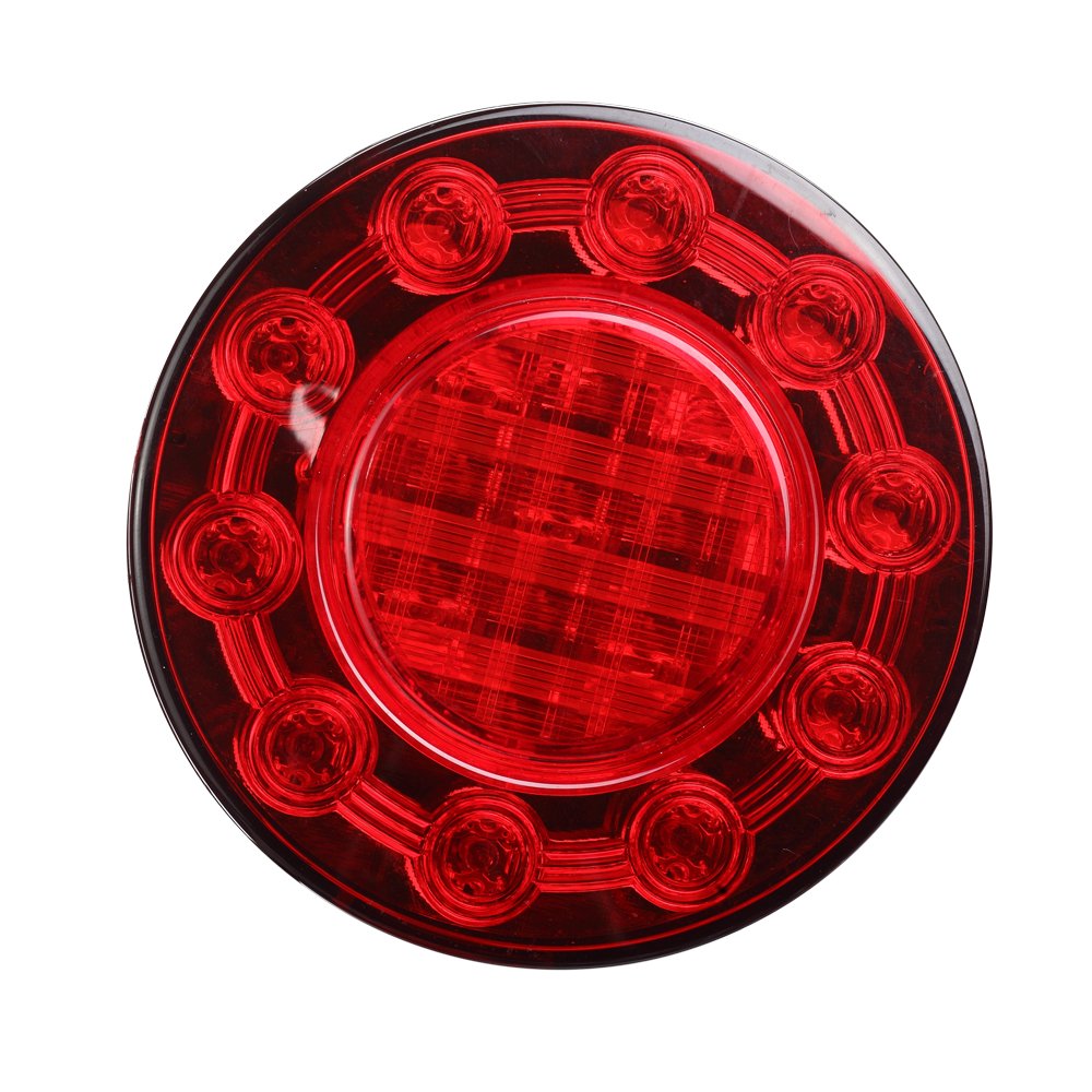 10-30V Round LED Trailer Lights Stop Indicator Reverse Bus Tail Lights Signal Lights for Bus Coach Truck Forklift