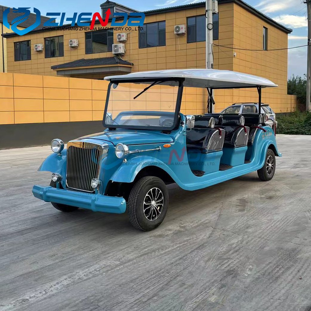 Classic Vintage Electric Sightseeing Bus Cart Retro Cars for Sale Wholesale Price Classic Carts