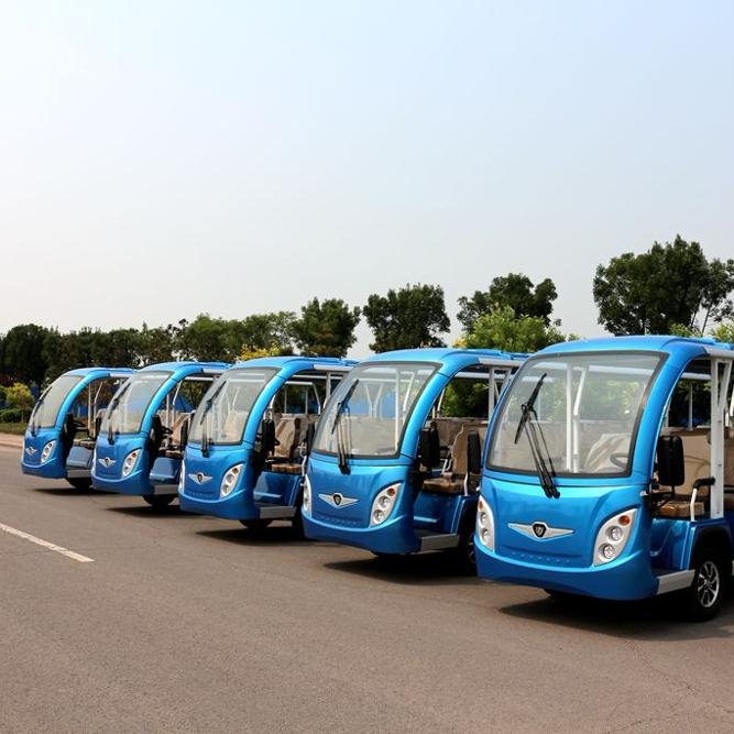 4 Wheel Electric Sightseeing 14 Passengers Mini Bus with Great Price