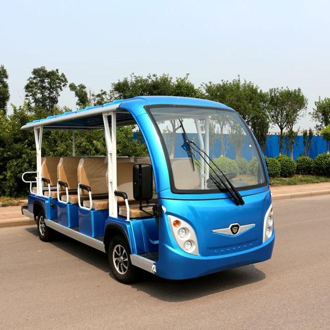 4 Wheel Electric Sightseeing 14 Passengers Mini Bus with Great Price