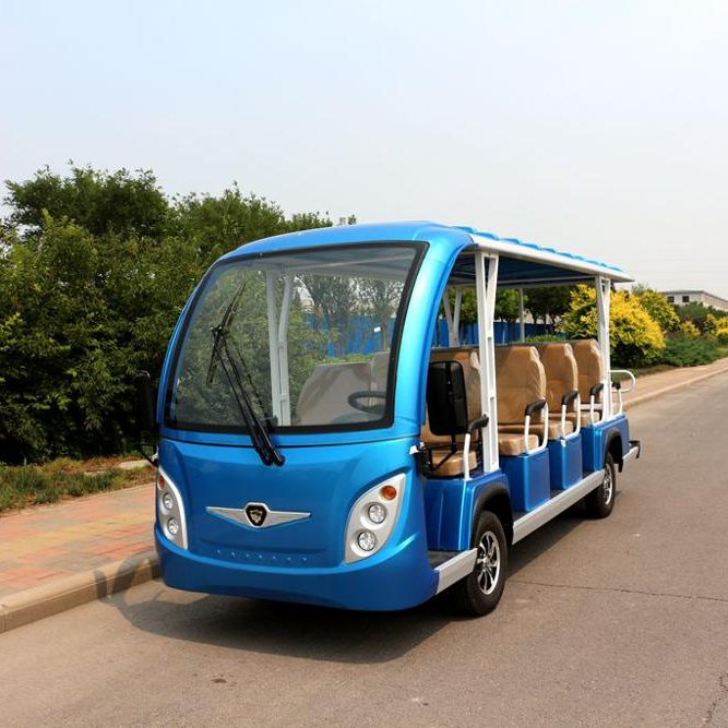 4 Wheel Electric Sightseeing 14 Passengers Mini Bus with Great Price