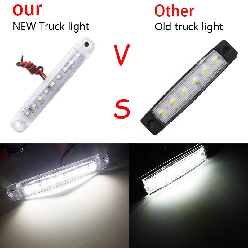 24V Trailer Light Warning Rear Side Car External Light Auto Car Bus Truck Lorry Side Marker Indicator LED Truck Light