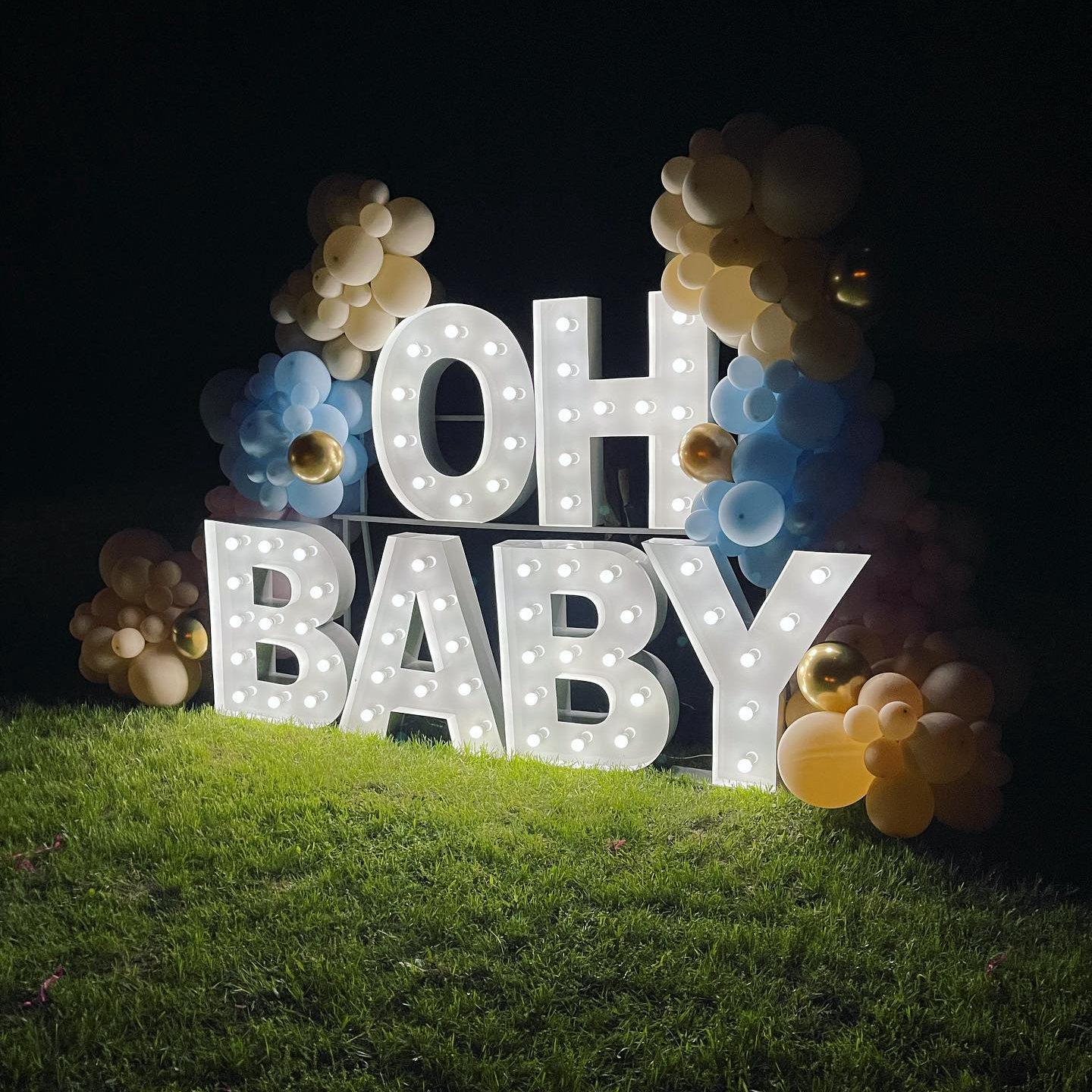 Manufacturer Customized 3ft 4ft 5ft Waterproof Giant Light up Numbers Sign Personalized Led Light up Lights Marquee Letters