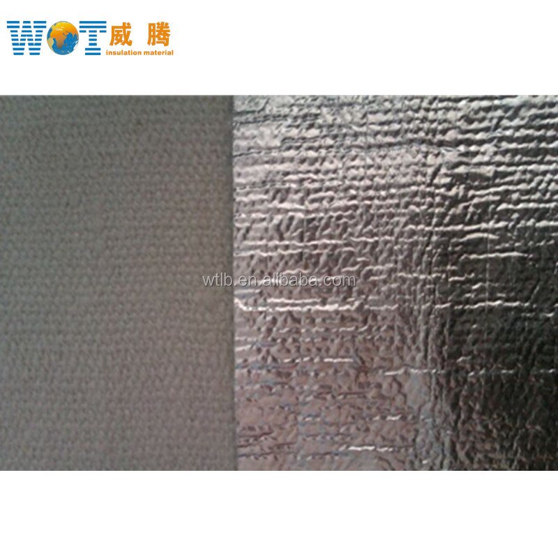 Exhaust Shaft Heat Insulation Ceramic Fiberglass 3mm with Aluminum Foil