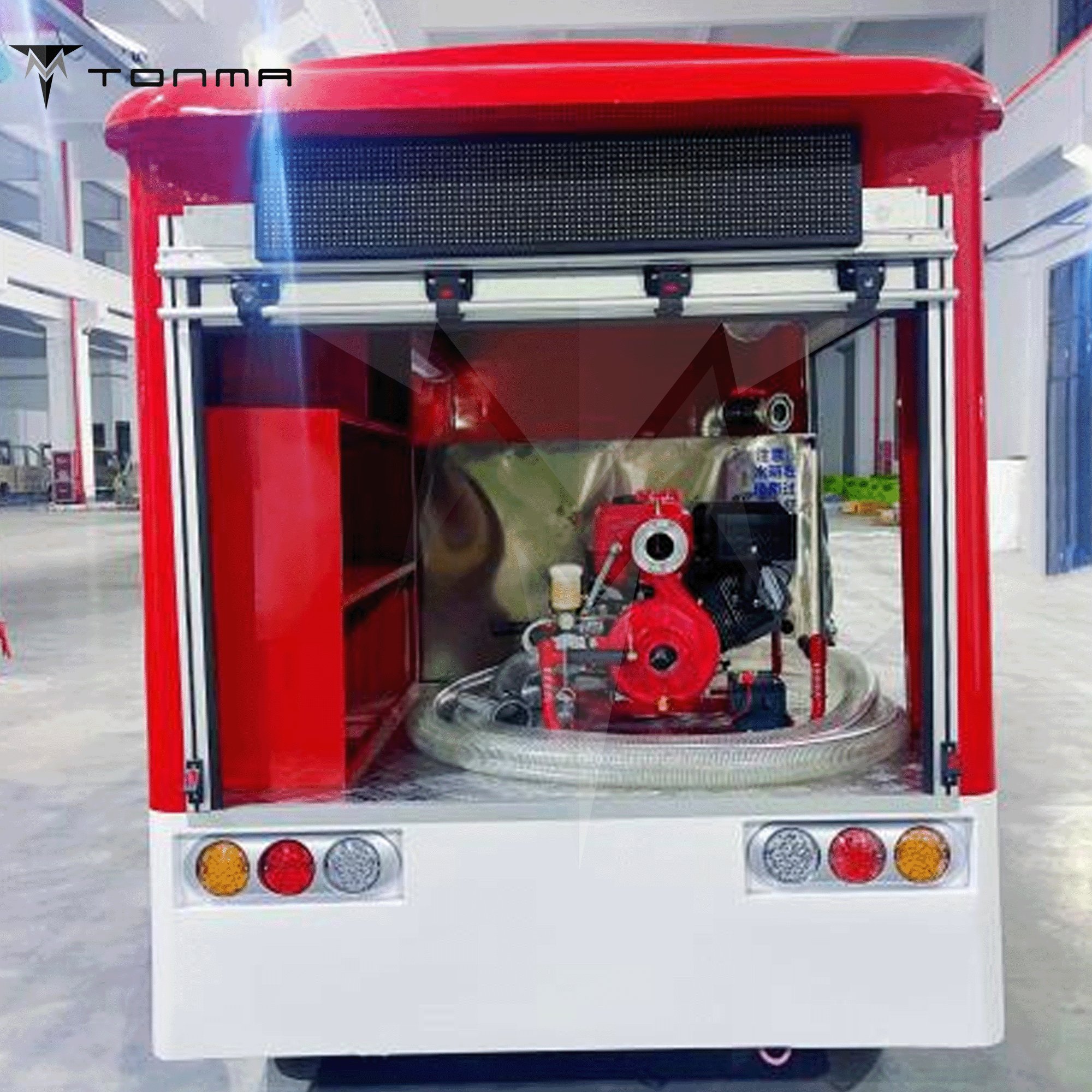 Emergence Vehicles Electric Engine Truck Fire Fighting Foam Water Truck 5.3-Meter/2T Water tank