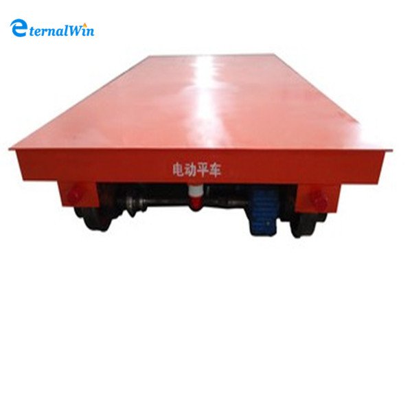 30T Warehouse Used Material Transferring Electric Transport Flat Carriage Cart
