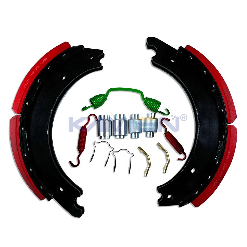 High Quality Brake Shoes Wholesale Brakes Metal Material 4720 Brake Shoes Linings Shoes Kit for Trucks Vehicles with Hardware