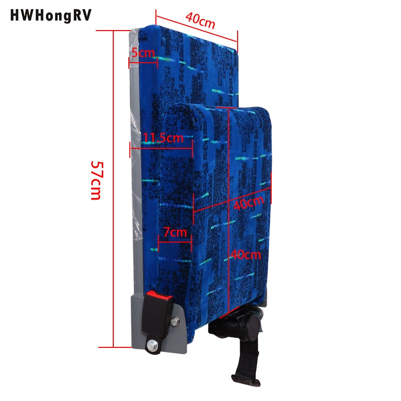Automatic Rebound Folding Seat Heavy Load Space Saving Flip Seat for Bus and Camper Van
