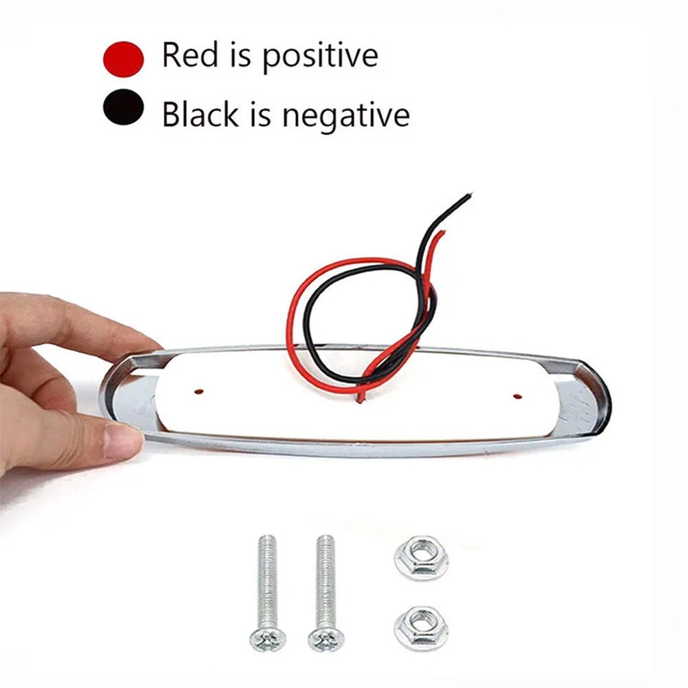 10CM 12V 24V 12LED Truck Side Light Car Exterior Warning Tail Signal Lights Trailer Auto Brake Light Indicator Lamp