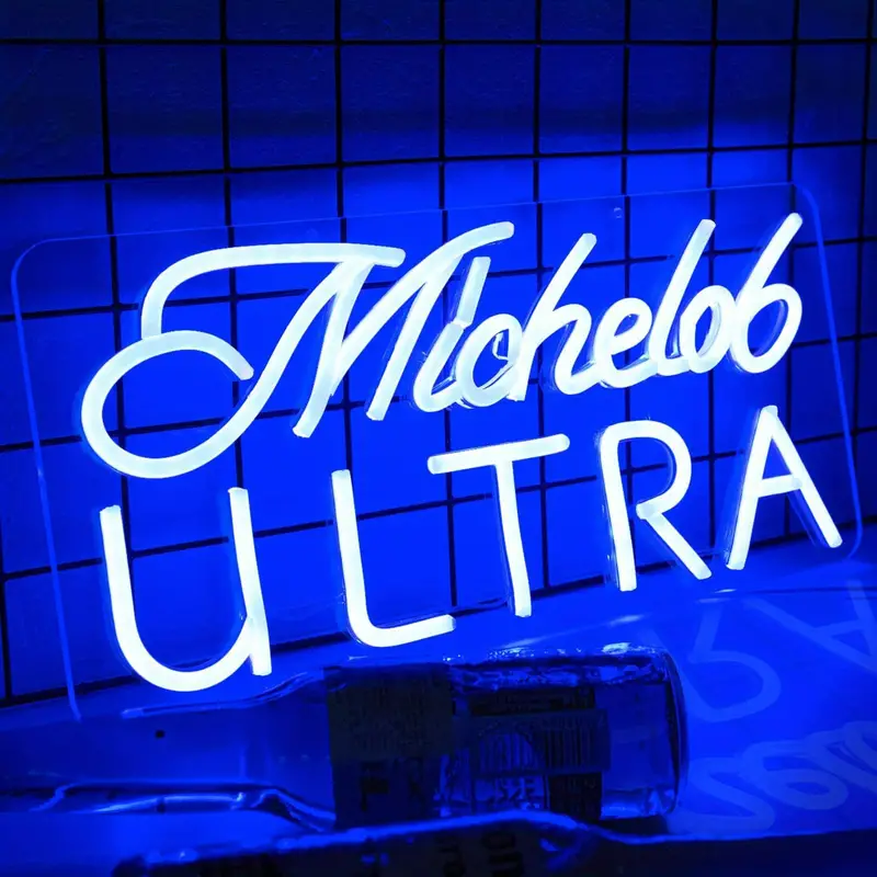 Wholesale Led logo Light DONT OVER THINK SHIT Neon Sign Michelob Ultra Wedding Dropshipping Neon Sign for Bedroom Home Decor