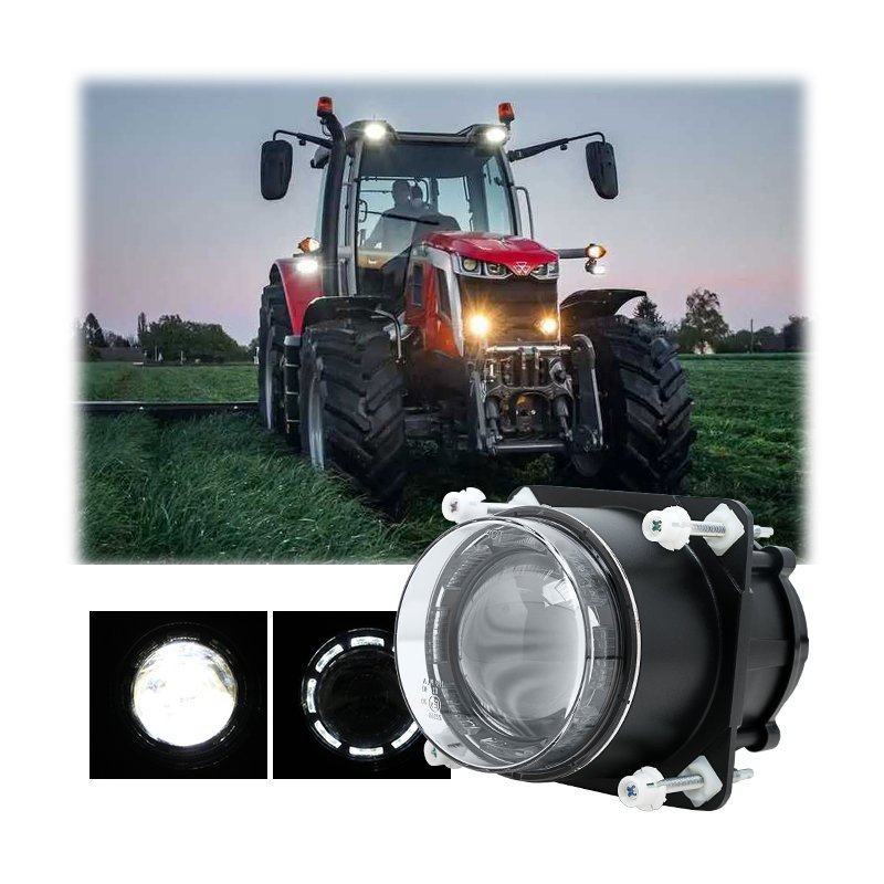 ECE R112 R7 Approved 25W 6000K High Beam with Parking Light for Bus 9-32V LED Tractor Headlight