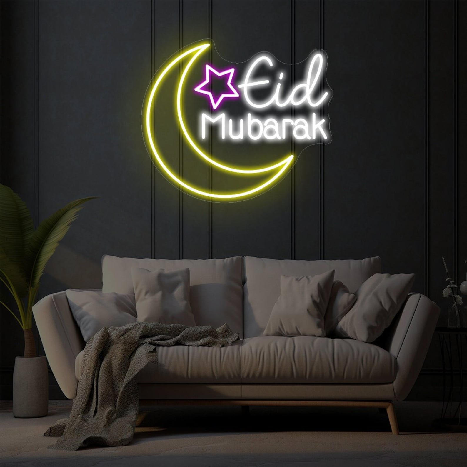 Best Sell Lighting up Night Neon Wall Decoration Custom Neon Sign Ramadan