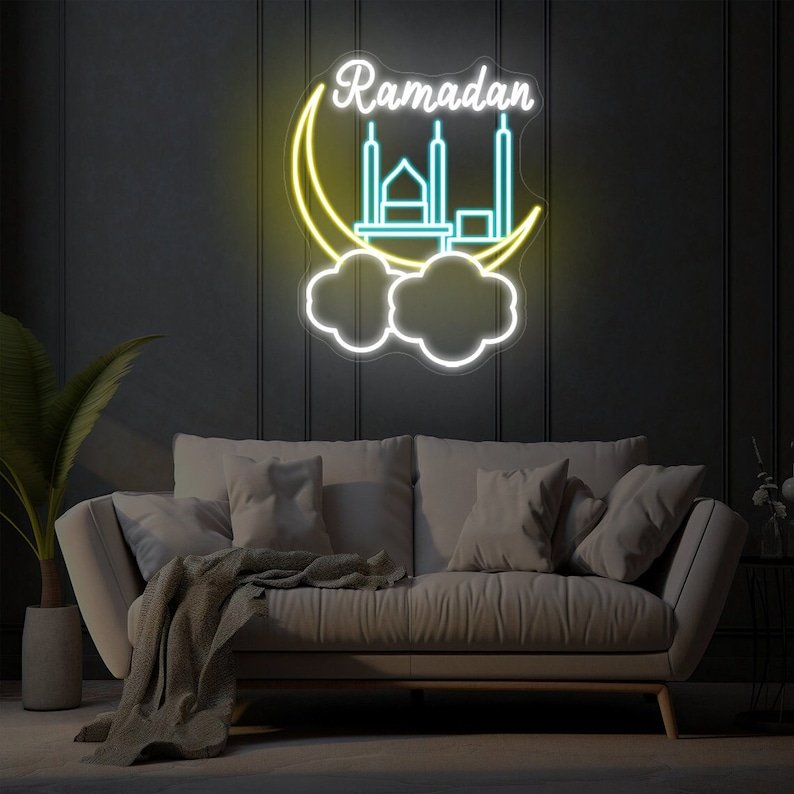 Best Sell Lighting up Night Neon Wall Decoration Custom Neon Sign Ramadan