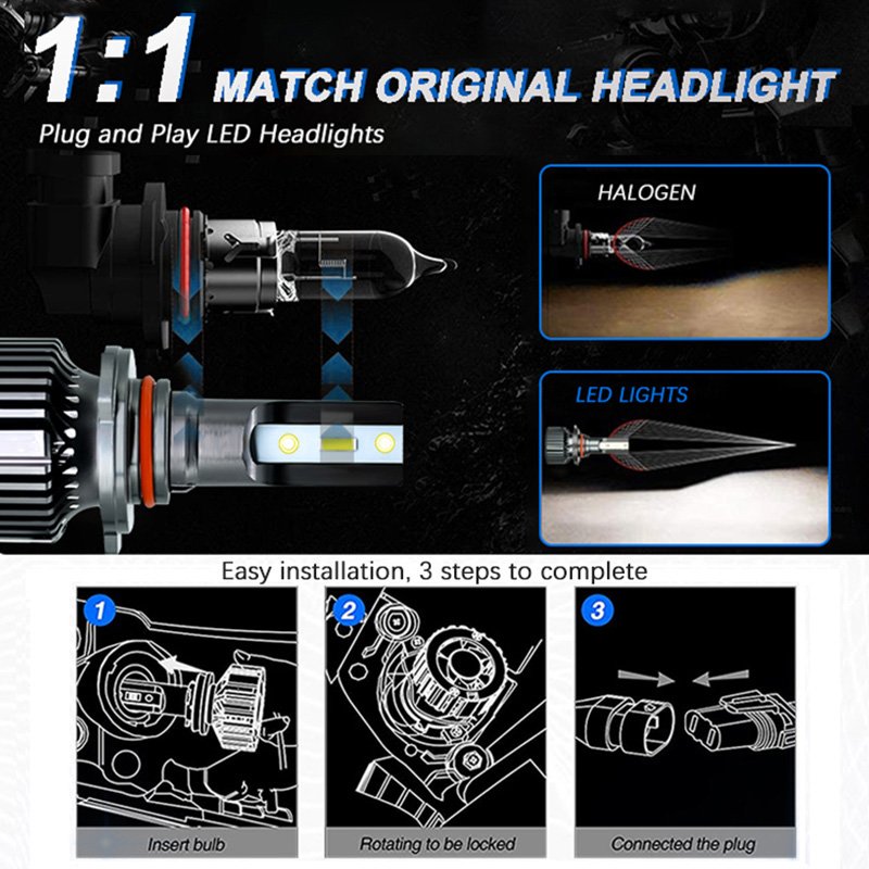 Sell Well New Type Lights High Brightness Car Led Headlights Led 9012 Others Car Light Accessories