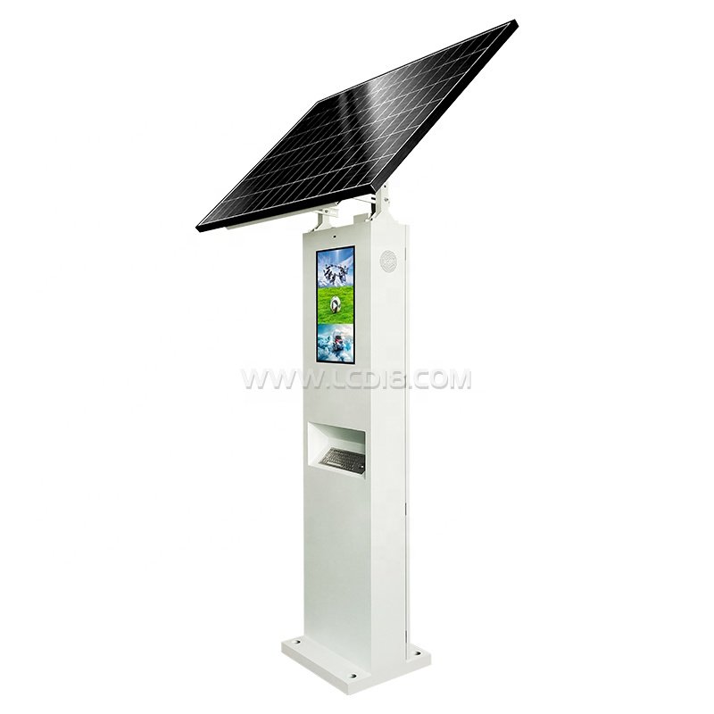 22 Inch Solar Panel Powered Outdoor Double Sided Single Screen Side LCD Digital Signage Advertising Light Box