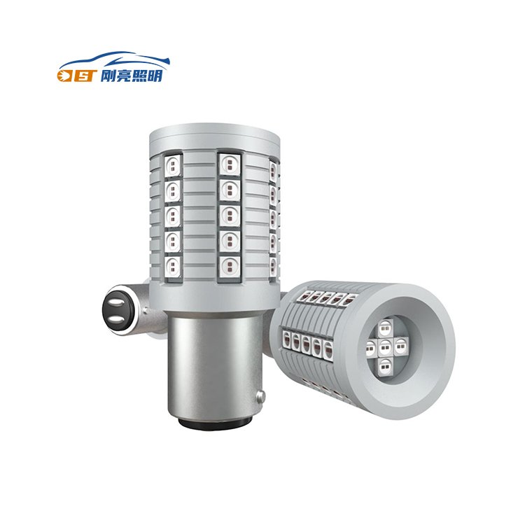 2024 Turn Signal Brake Backup Tail Light 30w 45smd 3030 No Hyper Flash Canbus 1156 3156 7440 Ba15s P21w Orange Bau15s Led Bulb