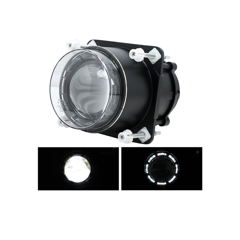 25W 90MM 3.5 Inch LED Tractor Headlamp High Beam with Parking Light for Buses Trucks Tractors ECE Approved