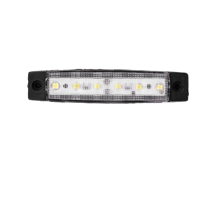 Waterproof 12V-24V 6LED Side Marker Indicator Lights Truck RV Trailer Bus Boat Universal Lights Amber Red Green White Blue