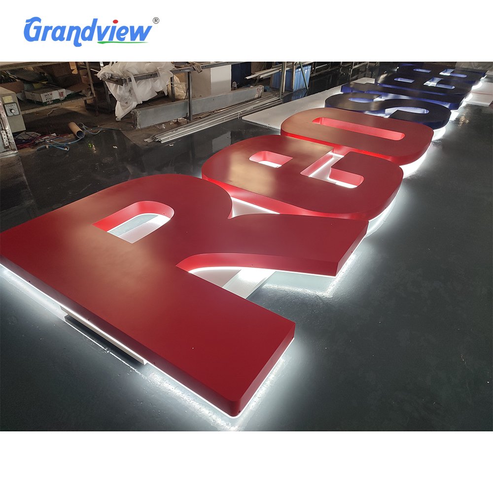 Company Signs Led Acrylic Letter Sign Channel Letters Outdoor 3D Acrylic Front Lit Led Shop Sign Board