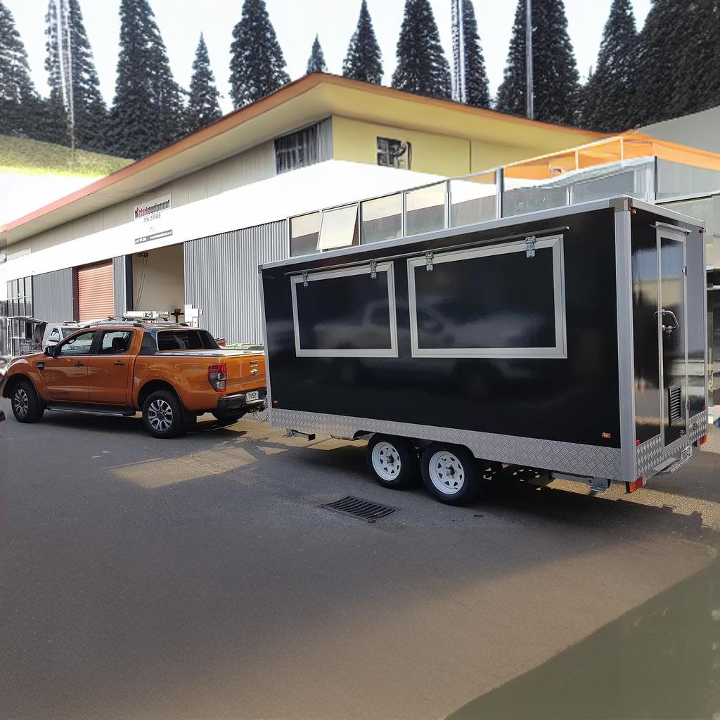 Mobiler Roasted Chicken Food Van Mobile Food Trailer Mobiler for USA