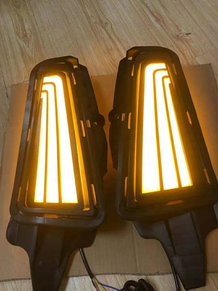 To Yota NEW Hiace 2019 2020 12V Car LED DRL Daytime Running Light Fog Lamp Auto Bus Van Parts Vehicle Accessories Indicator
