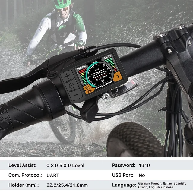 Bafang 600C TFT Display M510 M600 M500 M560 Motor Remove Speed Limit Set Wheel Diameter Dedicated Display Multilingual Display