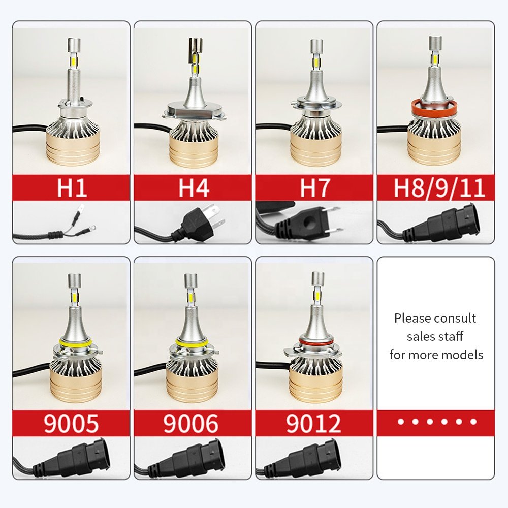 New H7LED Car Front Headlight Modification Accessories H4 55W High Power Car LED Headlight Light Bulb