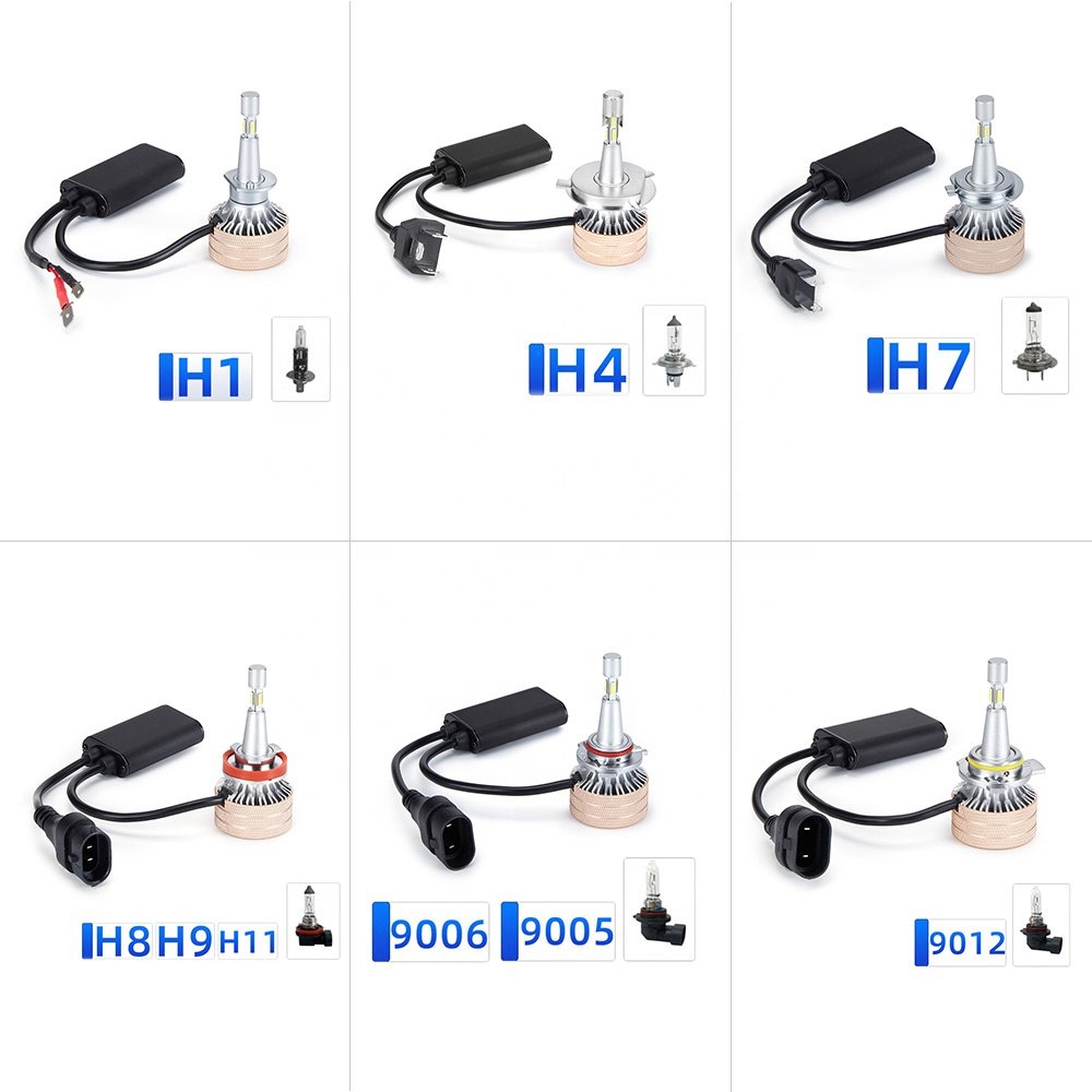 New H7LED Car Front Headlight Modification Accessories H4 55W High Power Car LED Headlight Light Bulb