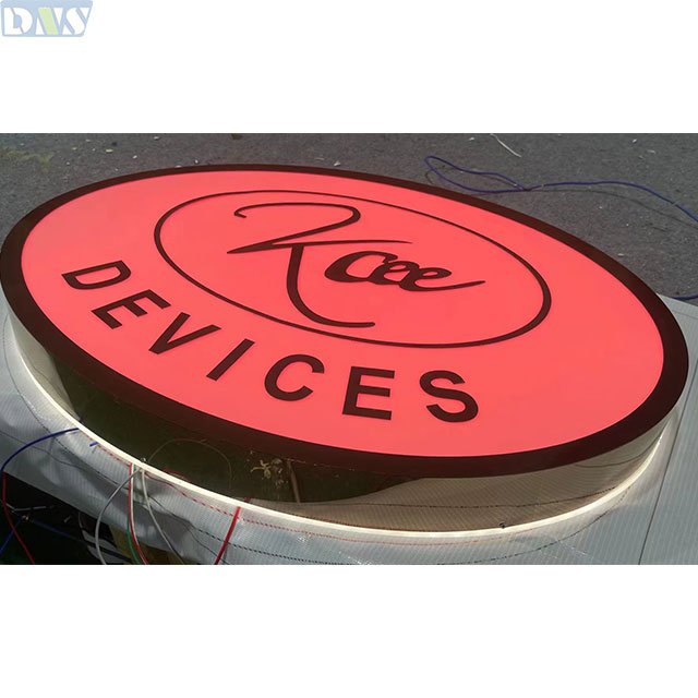 3d Letters Signage Outdoor Sign Custom Metal Sign Frontlit and Backlit Light Box