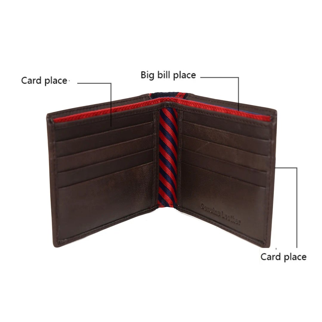 High Quality Premium Genuine Leather Slim Wallet Zipper-Free Business Credit Card Holder Men Women Bulk Trading Cards Documents