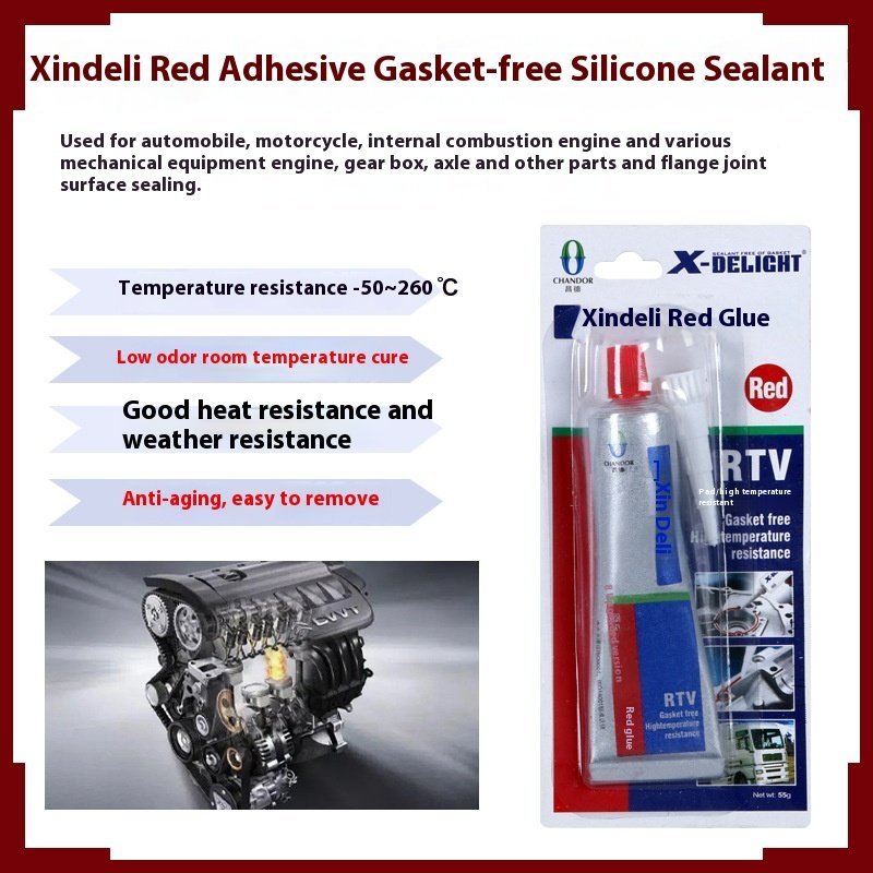Xin Deli High Temperature Resistant Oil Resistant Silicone Sealant Sheet Industrial Engine Leak Prevention Pad-Free Sealant