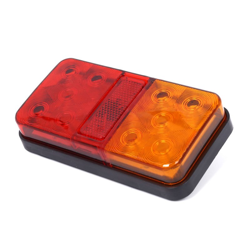 12V 2W 10 LED Truck Car Trailer Rear Tail Light Stop Indicator Lamp Taillight Turn Signal Waterproof Shockproof Lights