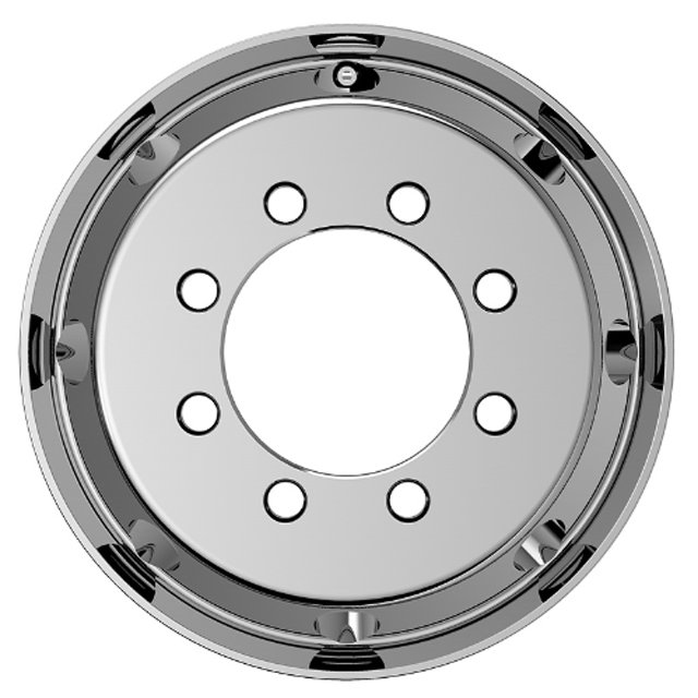 8 Holes Superior Design Wheel Rim Alloy Aluminum Polish Bus Wheels with 22.5*8.25