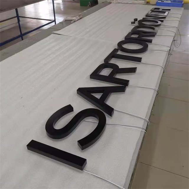 High Quality Stainless Steel Acrylic Black 3d Wall Outdoor Sign Letters Custom Signage