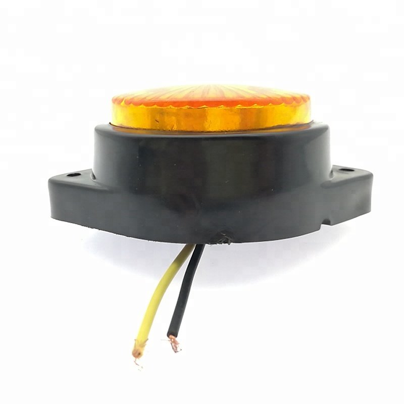 Truck Trailer Boat 24V LED Side Marker Lamp Clearance Light Red Amber 5 High Quality Straw Hat LED