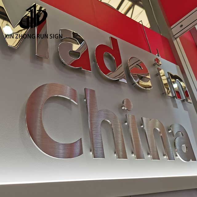 Custom Stainless Steel Metal Letters 3D Alphabet for Hotel