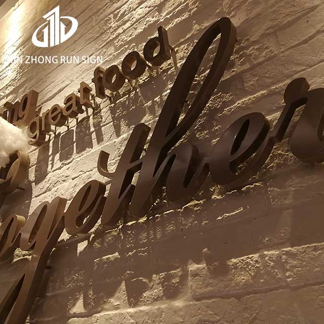 Custom Stainless Steel Metal Letters 3D Alphabet for Hotel