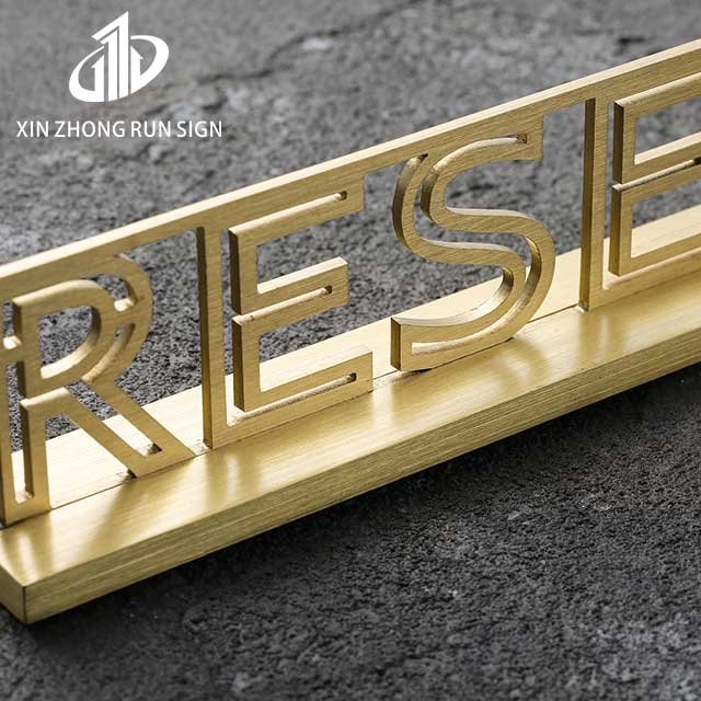Custom Stainless Steel Metal Letters 3D Alphabet for Hotel