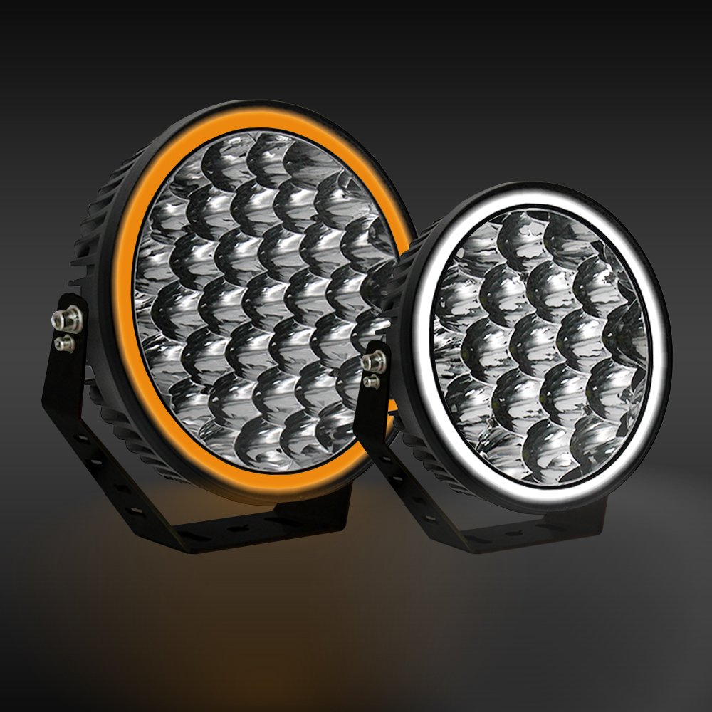 7 Inch 9 Inch White Yellow LED Work Led Driving Lights for Car SUV Offroad Motorcycle ATV UTV BUS Truck