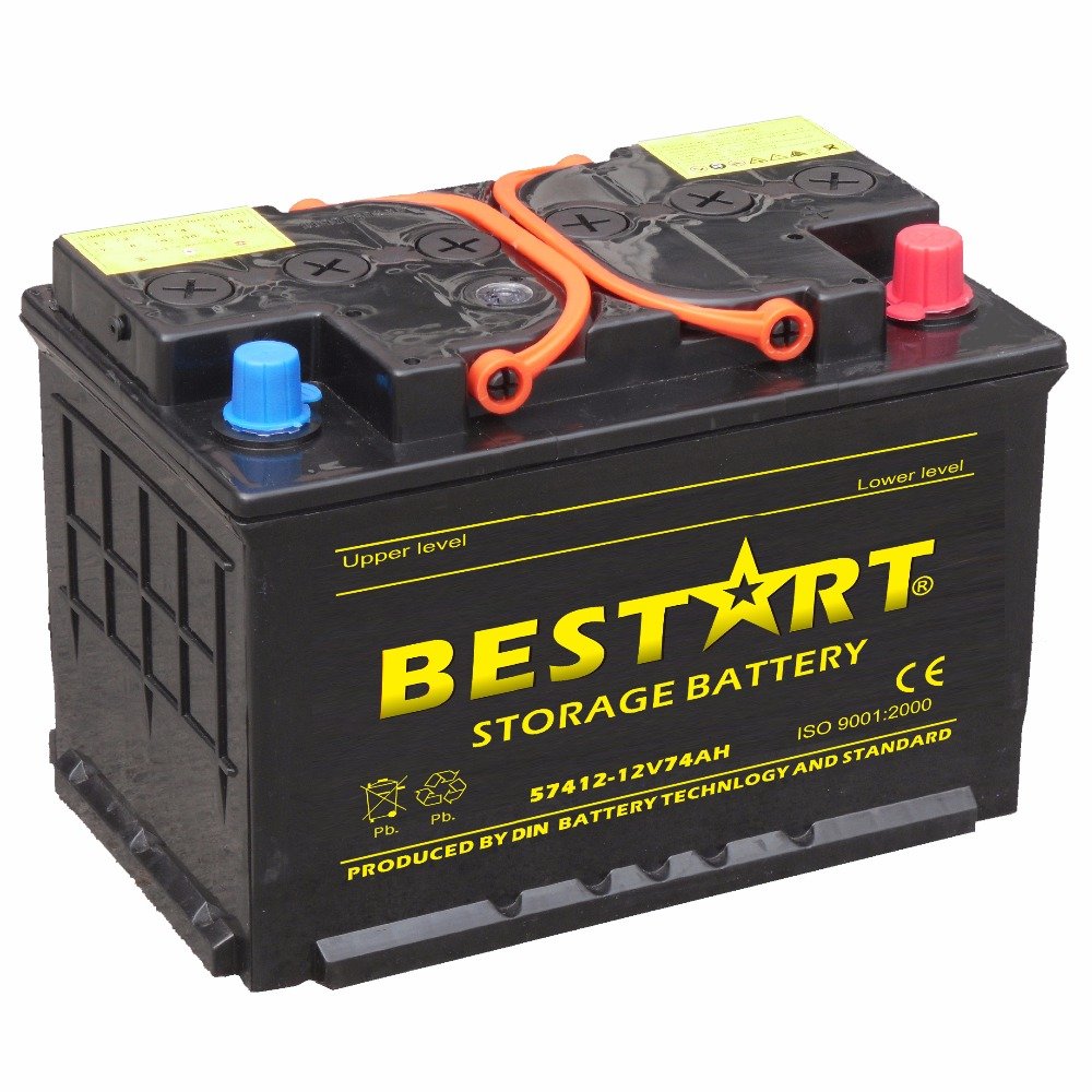 12V75AH 600CCA [Europe Standard] Dry Charged Car Battery 57531 Automotive Battery for Audi Car