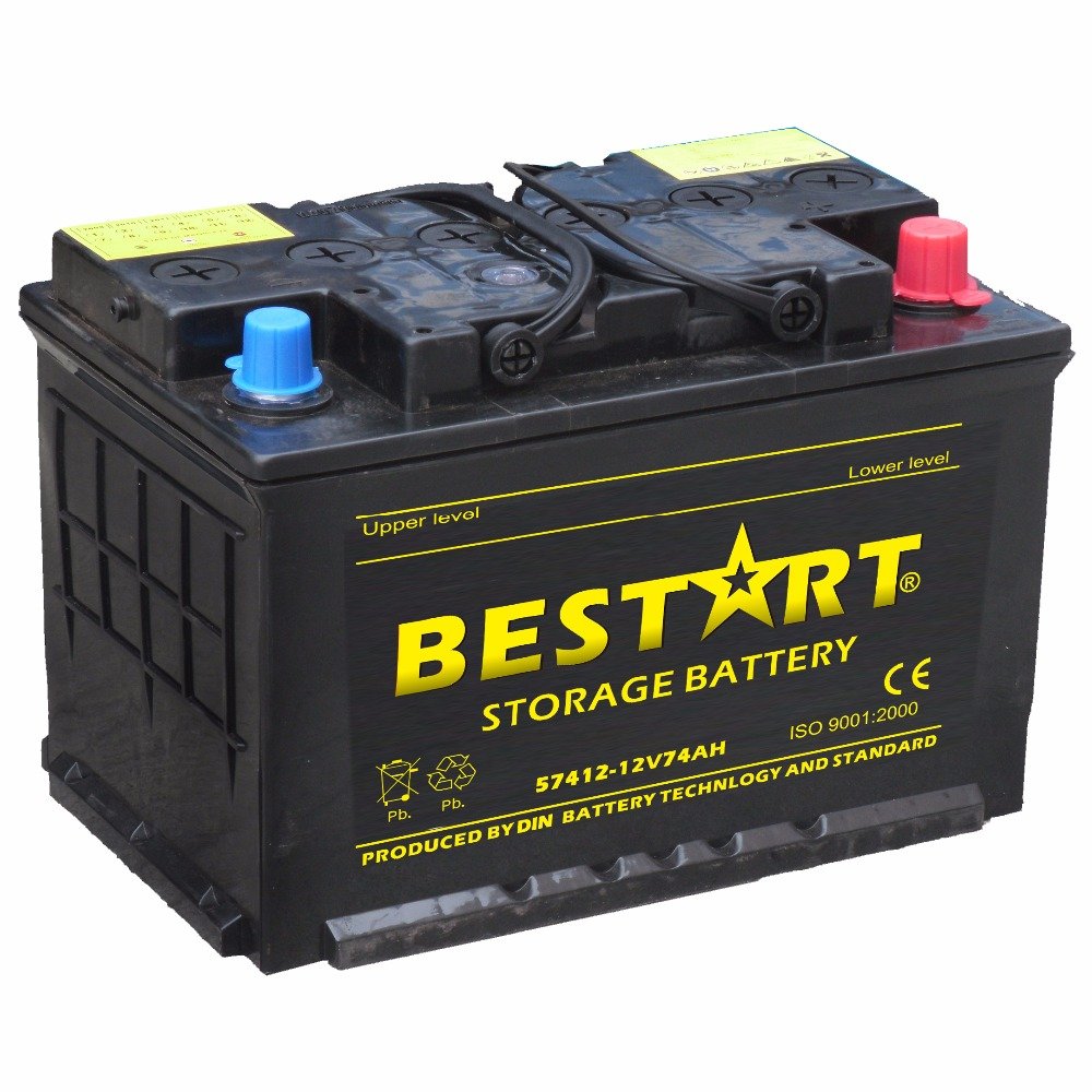 12V75AH 600CCA [Europe Standard] Dry Charged Car Battery 57531 Automotive Battery for Audi Car