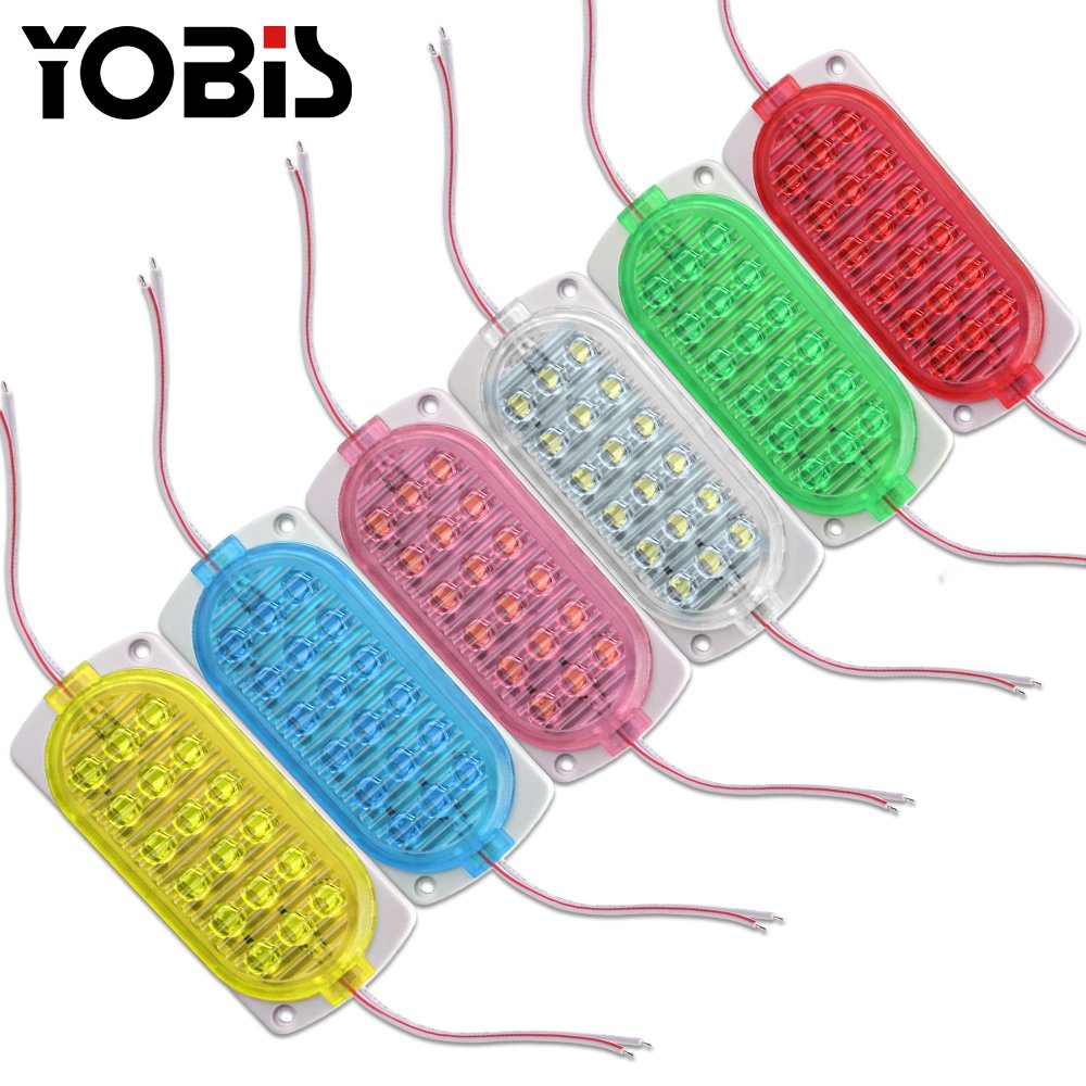 Led Module Light 2835 Chip Injection Waterproof 4.8W PVC IP67 Water Proof Led Car Universal Light Car Truck 12 Months 6000K 0.2A