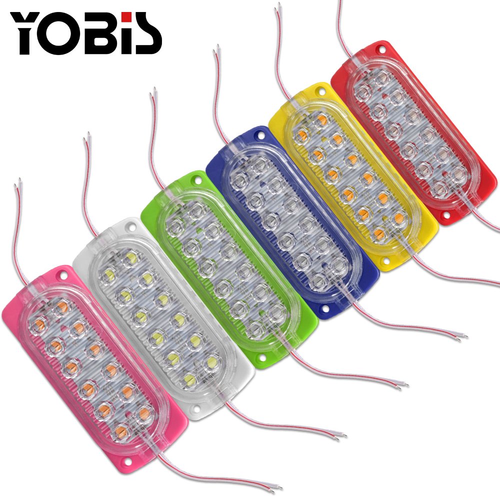 Led Module Light 2835 Chip Injection Waterproof 4.8W PVC IP67 Water Proof Led Car Universal Light Car Truck 12 Months 6000K 0.2A