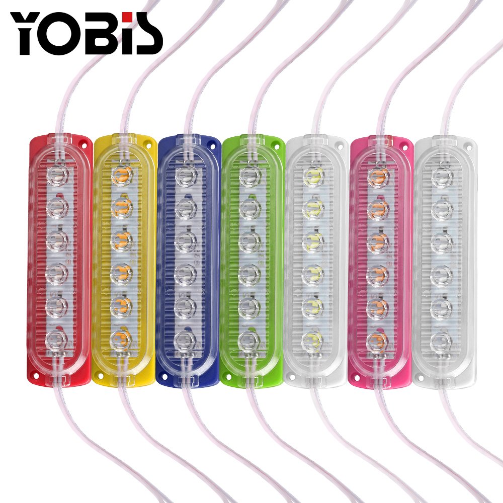 Led Module Light 2835 Chip Injection Waterproof 4.8W PVC IP67 Water Proof Led Car Universal Light Car Truck 12 Months 6000K 0.2A