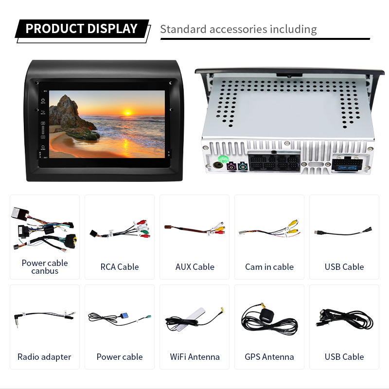 Android Latest Version Car Radio for Fiat Business Car Ducato/Doblo/Fiorino/Peugeot Boxer/Citroen Jumper Auto Stereo DVD Player