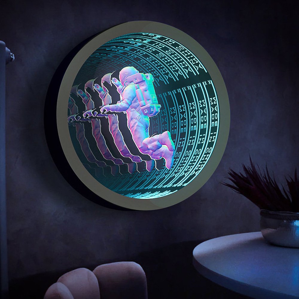 Acrylic Neon LED Infinity Mirror Fast Delivery Custom Logo Letter Wall Hanging Business Wedding Party Decor Neon Sign