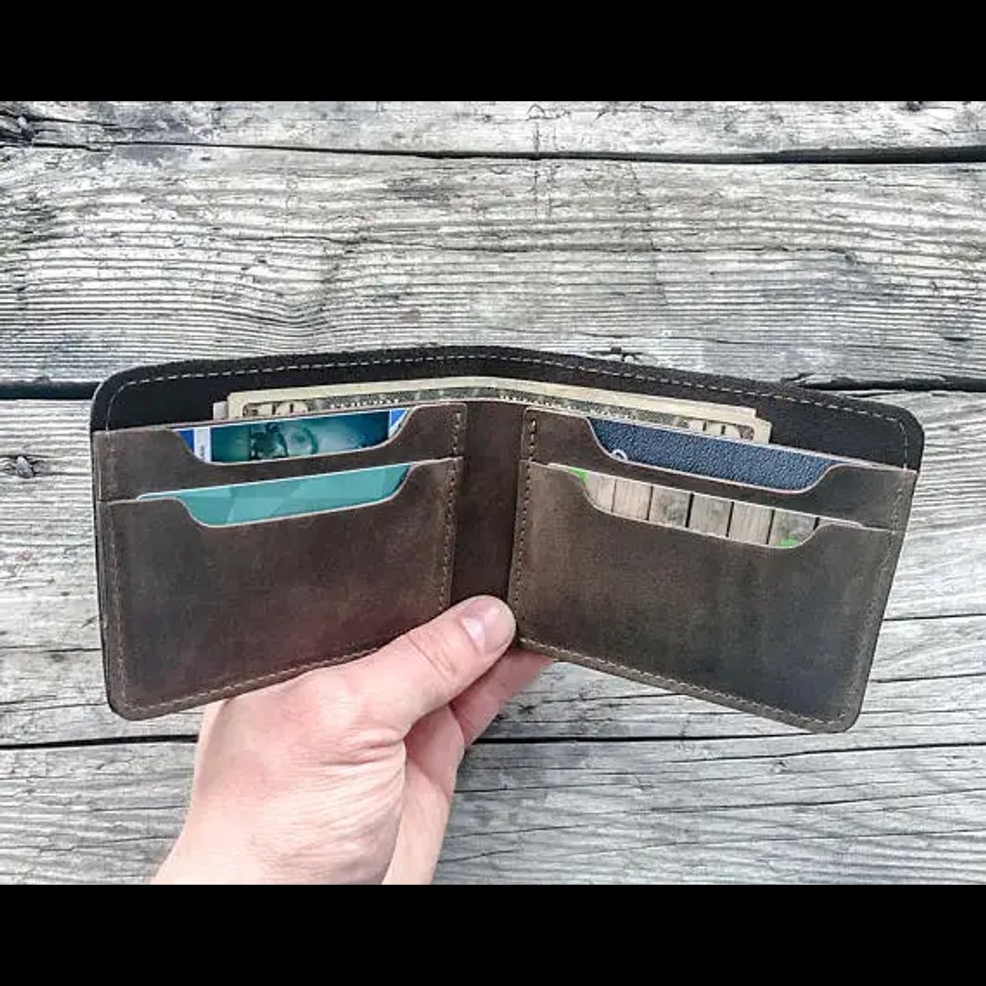 Premium Quality Genuine Leather Slim Wallet High Quality Business Credit Card Holder Men Women Zipper-Free Bulk Supply