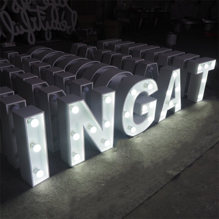 Big Letter Signs Large Led Numbers Light up Letter 0~9 Marquee Numbers 4ft 60 Birthday Party Stage Decorations